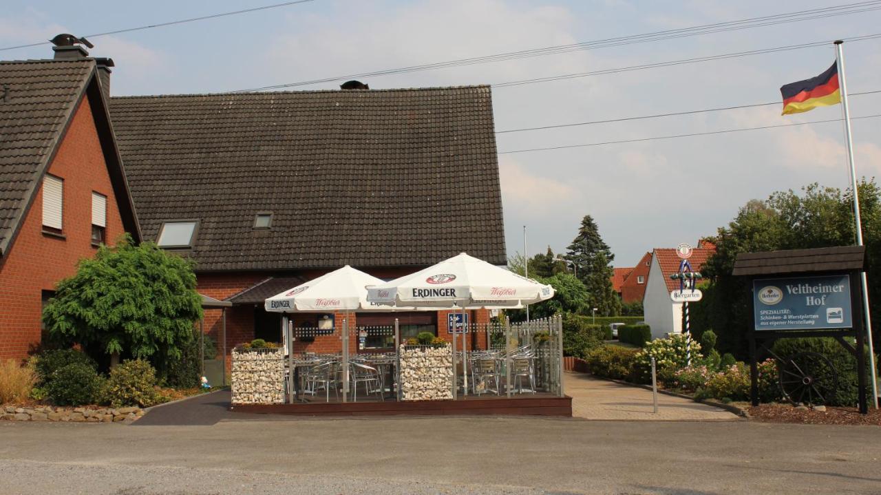 Landgasthaus Veltheimer Hof Porta Westfalica Buitenkant foto